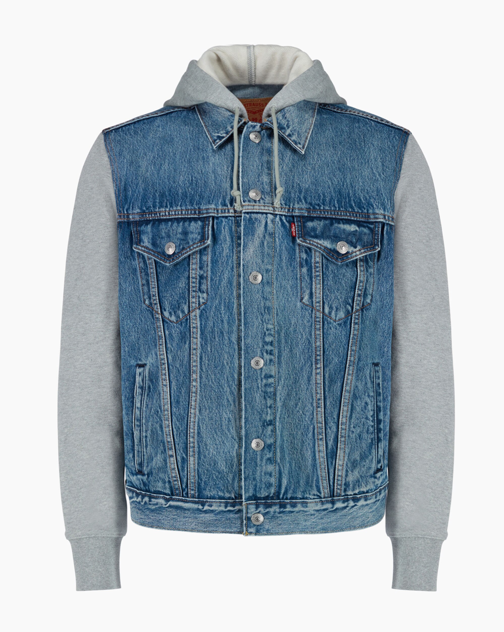 Levi's Hybrid Hoodie V Trucker Blu Uomo