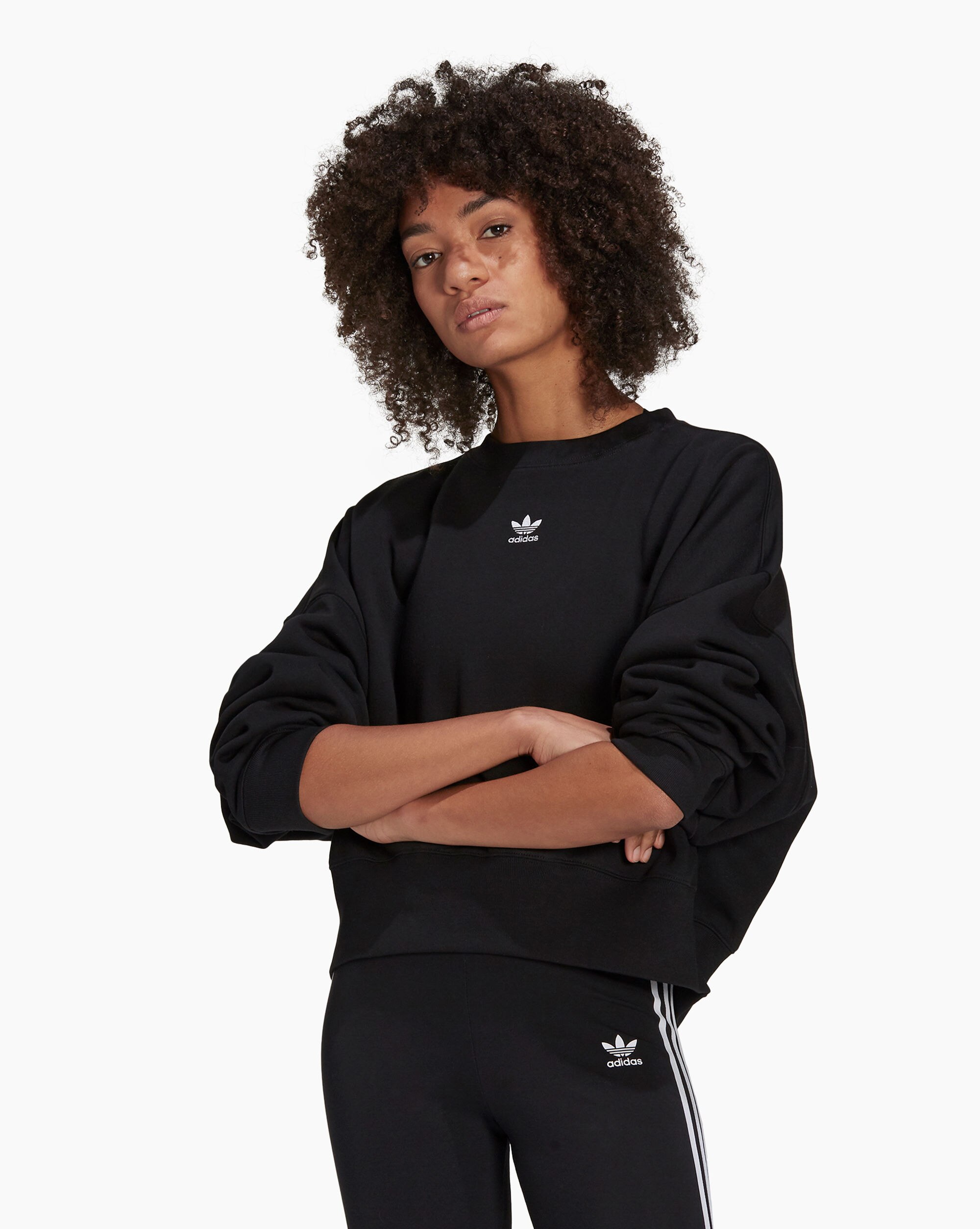 Adidas Felpa adicolor Essentials Fleece Nero Donna
