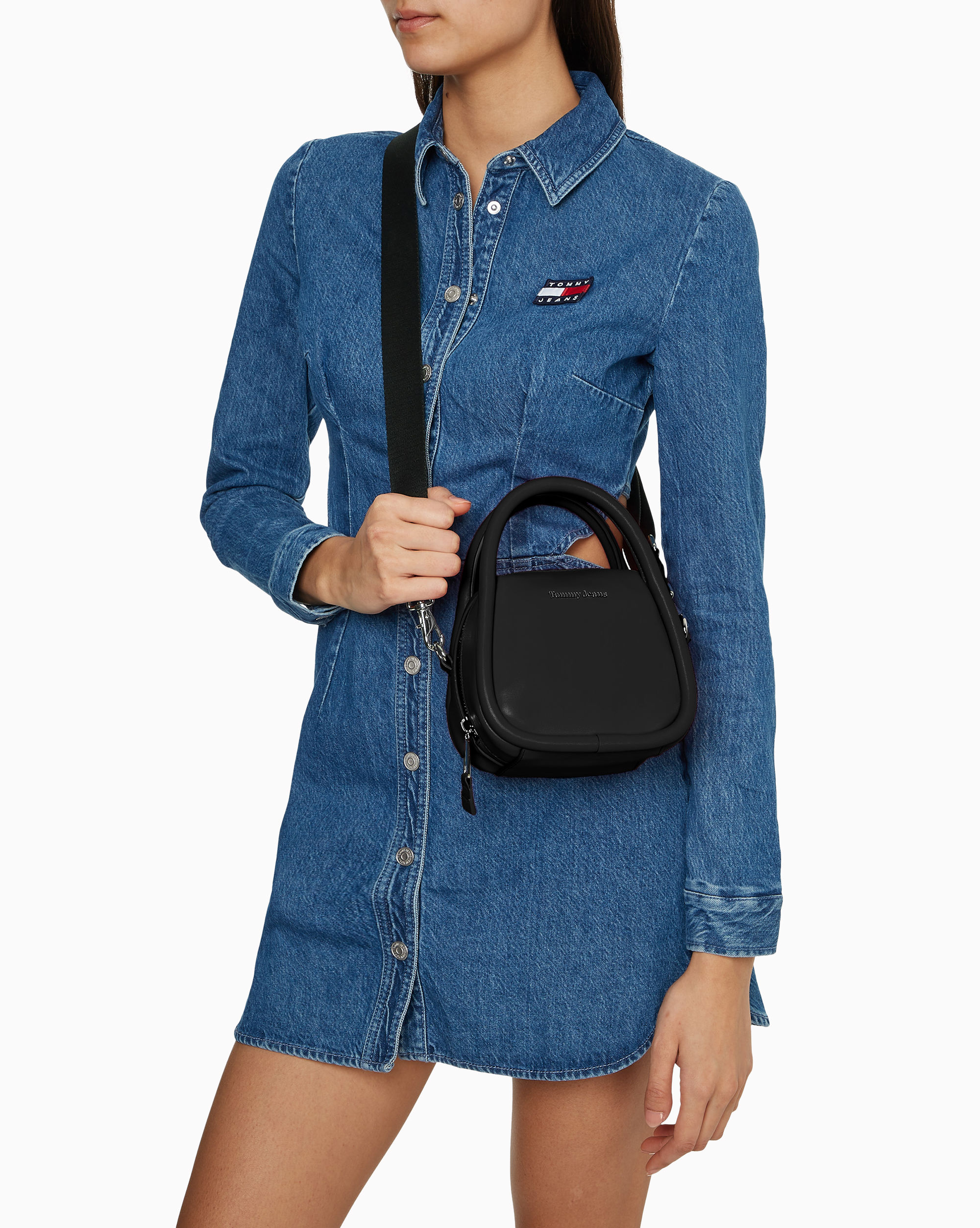 Tommy Hilfiger Zaino Femme Crossover Nero Unisex Adulto