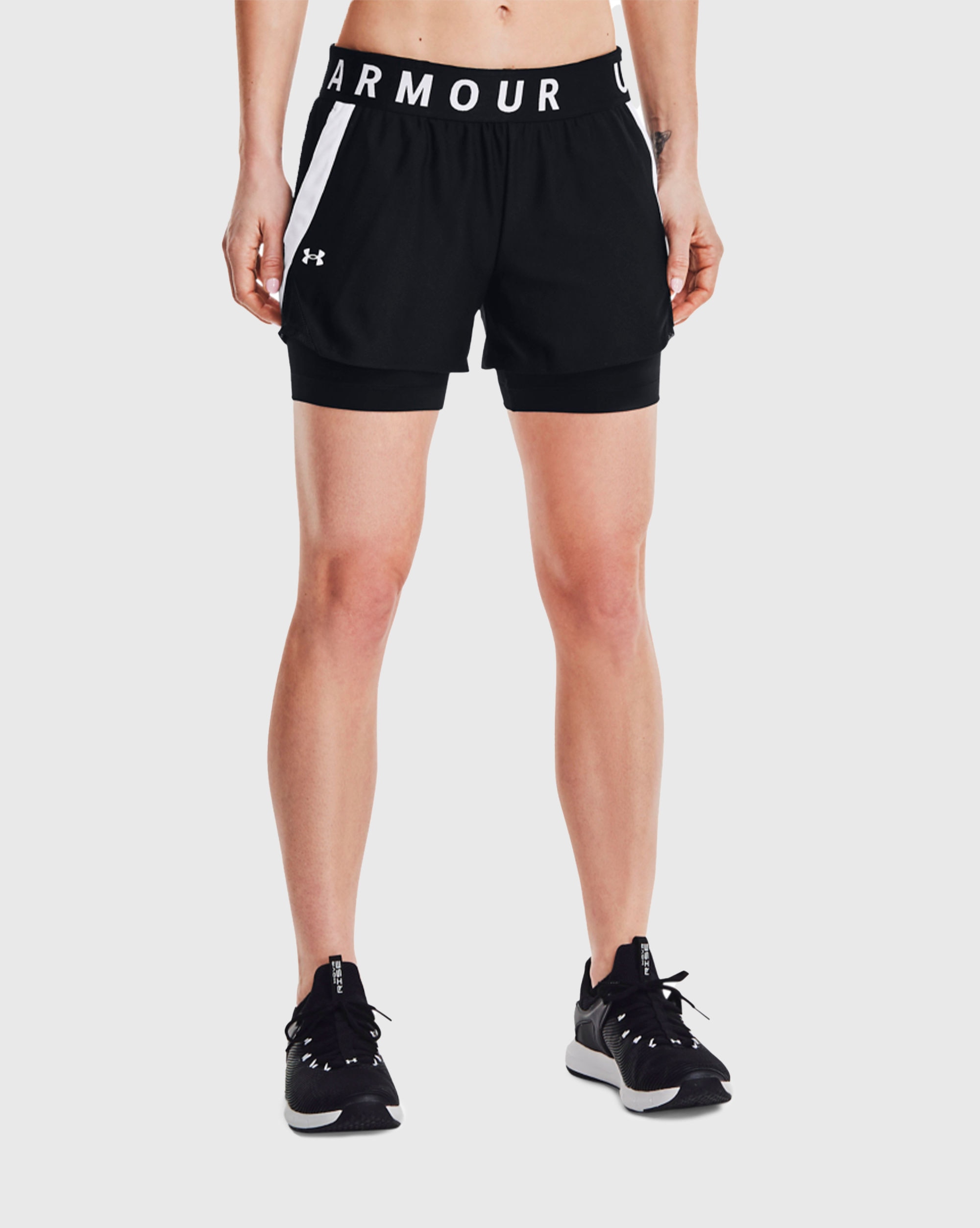 Under Armour Play Up 2-In-1 Shorts Nero Donna