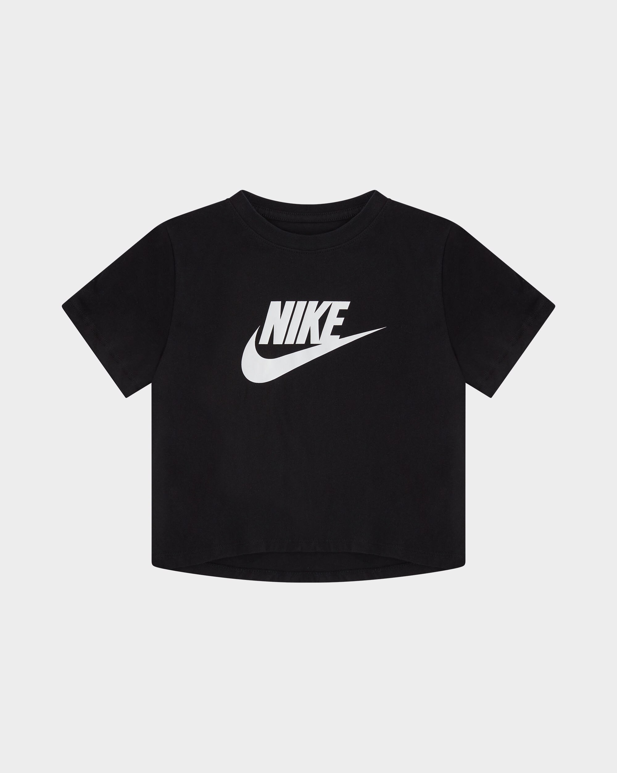 Nike T-Shirt Futura Crop Nero Bambina