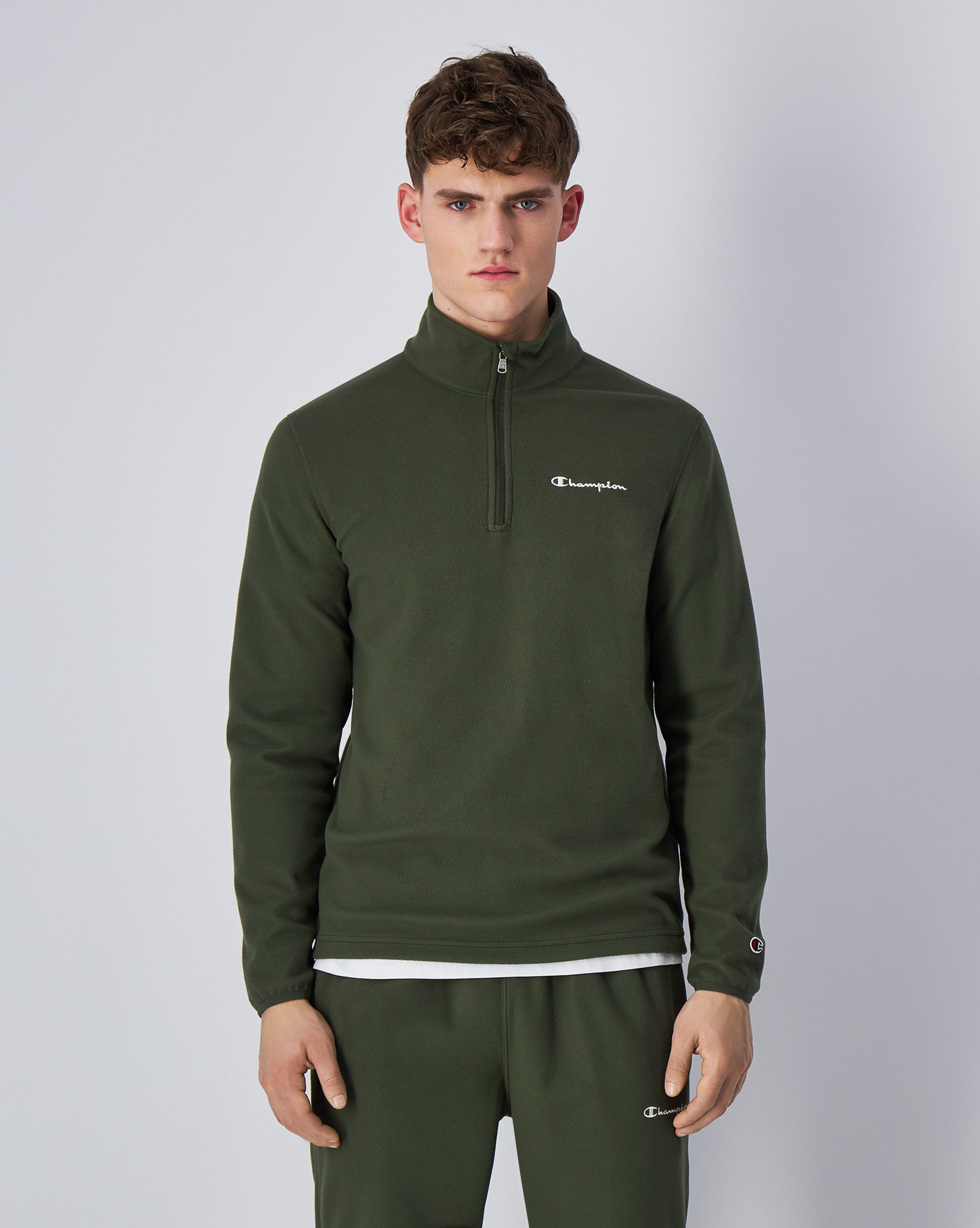 Micro Polar Fleece Script Shop Verde Uomo