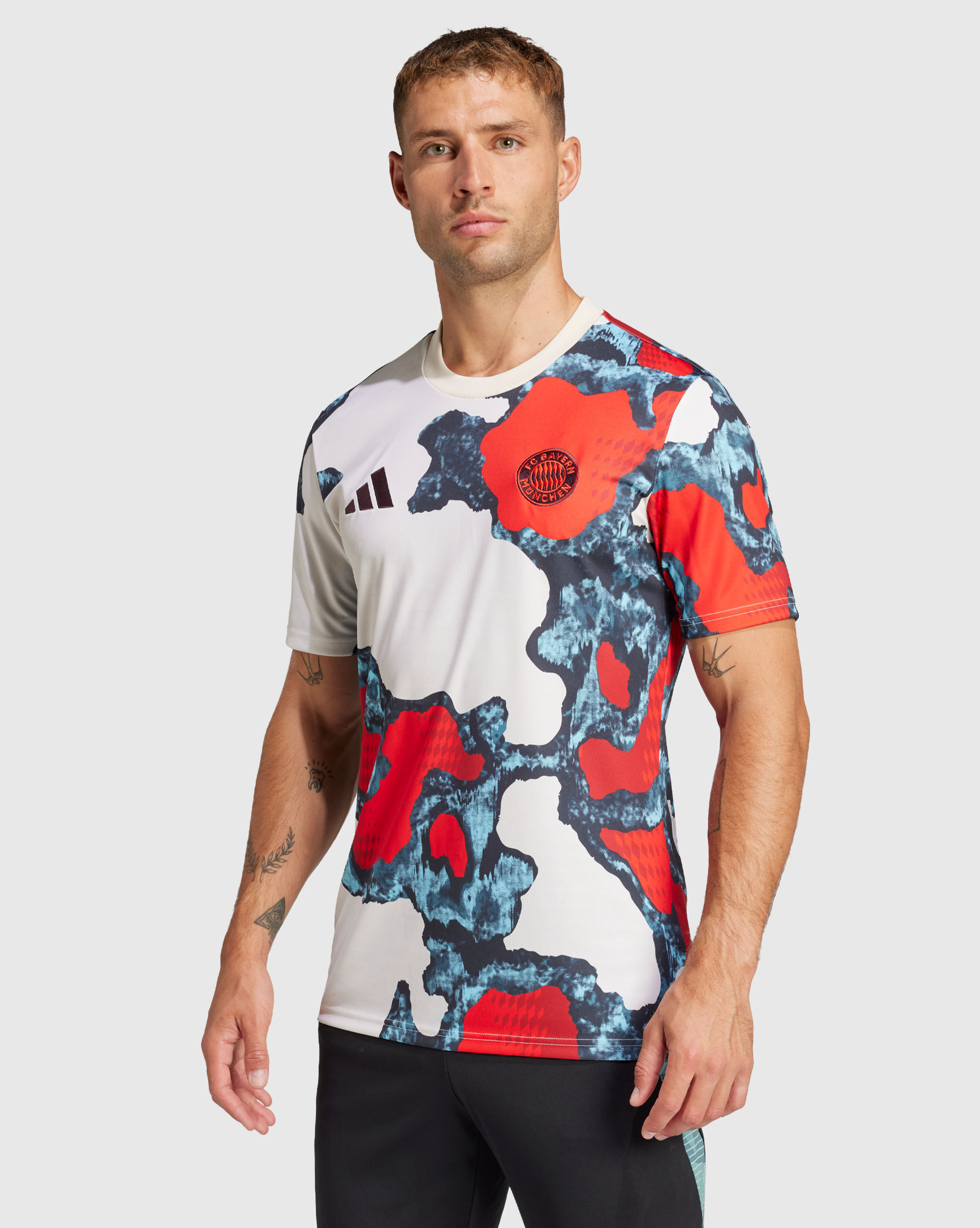 Maglia Pre-Match 24/25 FC Bayern München Rosso Uomo