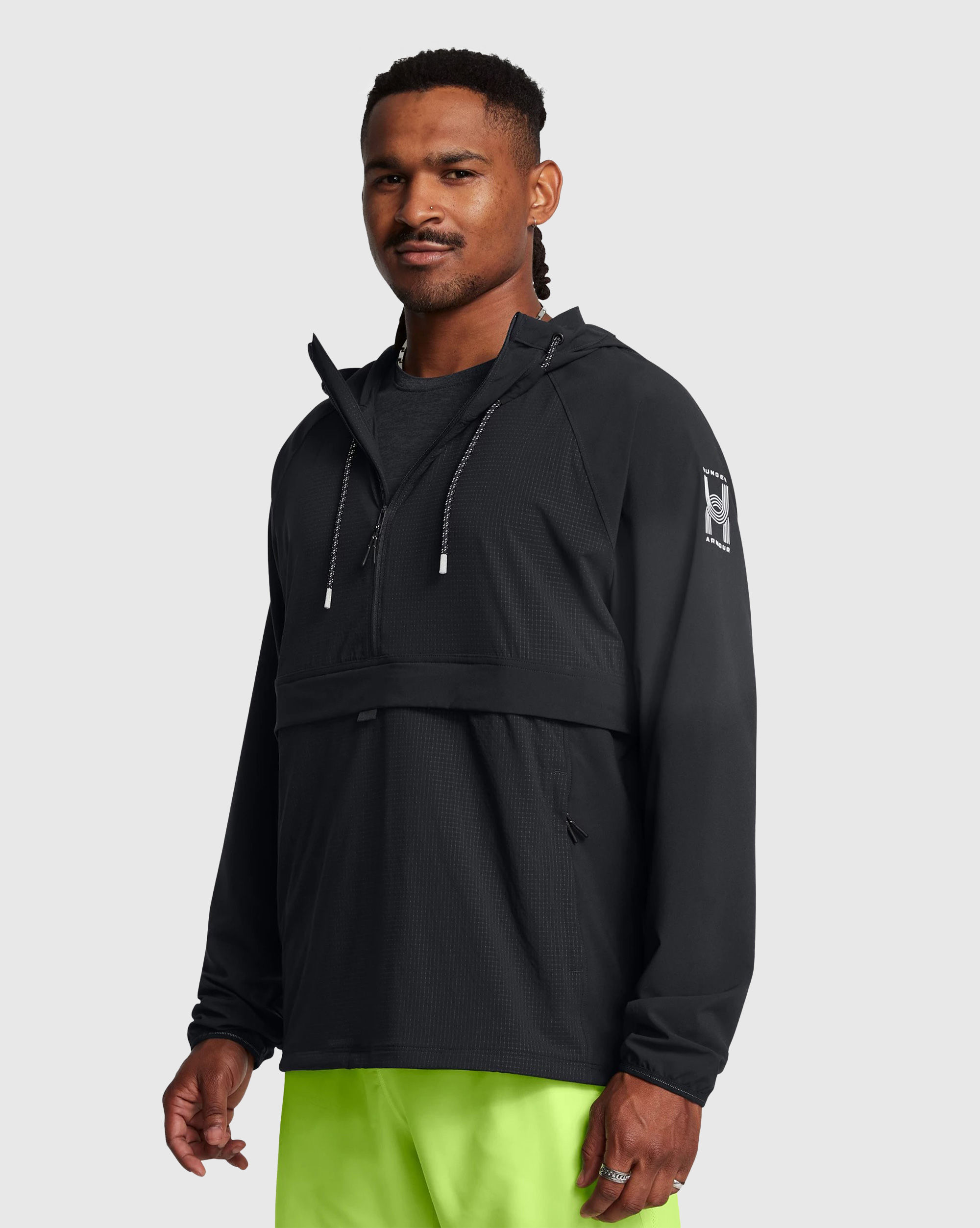 Anorak UA Run Anywhere Black Nero Uomo