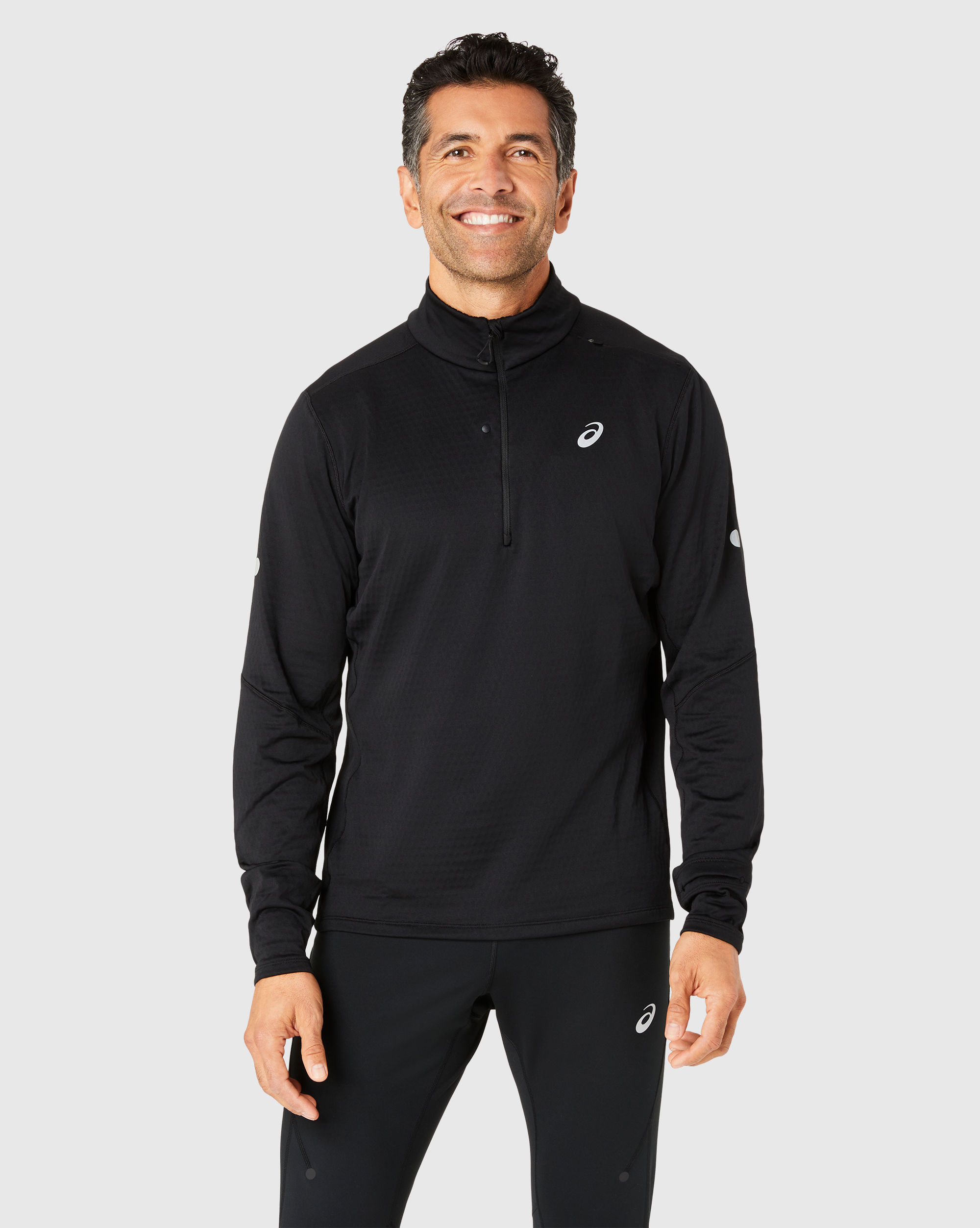 Road Winter 1/2 Zip Mid Layer Nero Uomo