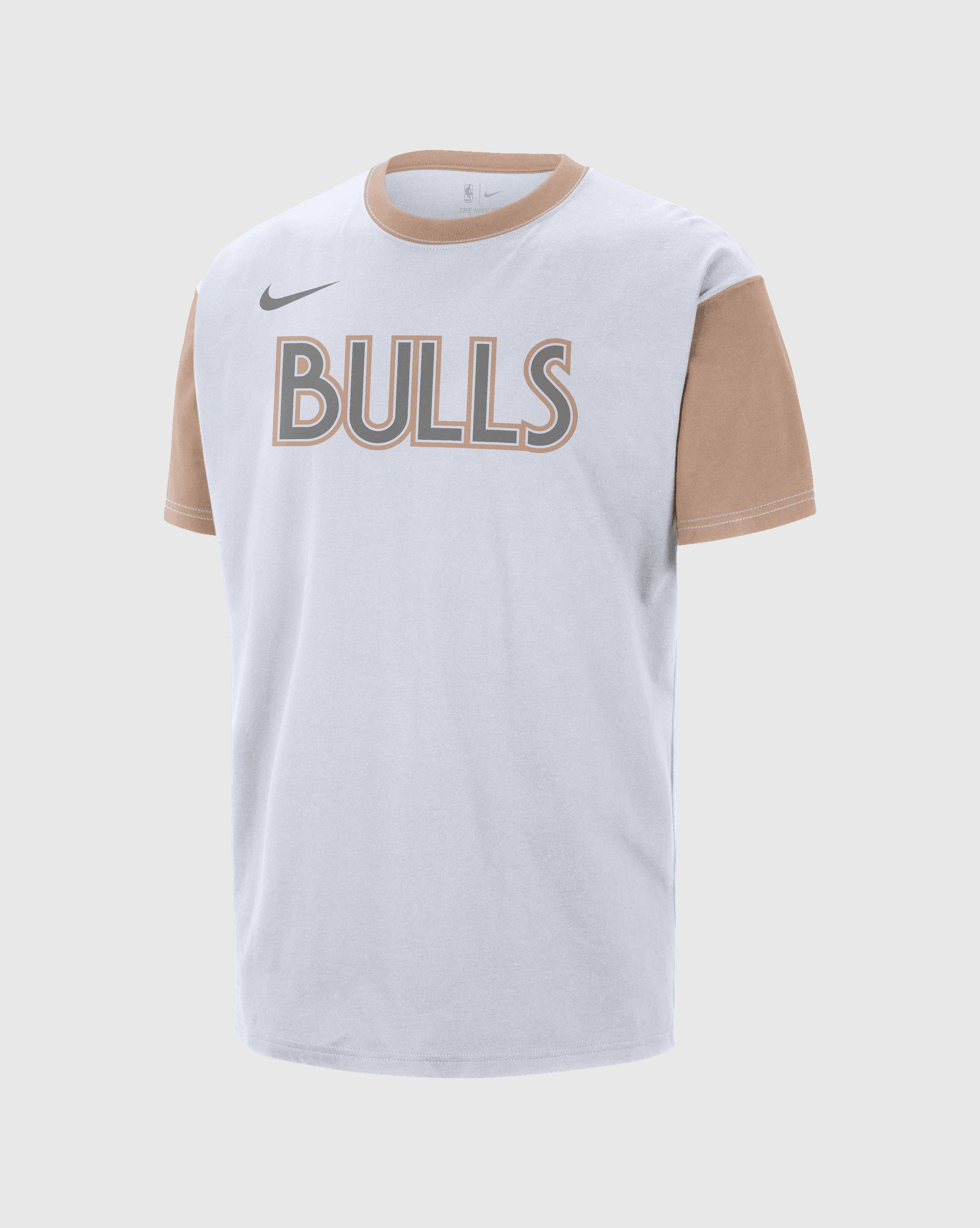T-Shirt Chicago Bulls - Bulls Logo Bianco Uomo