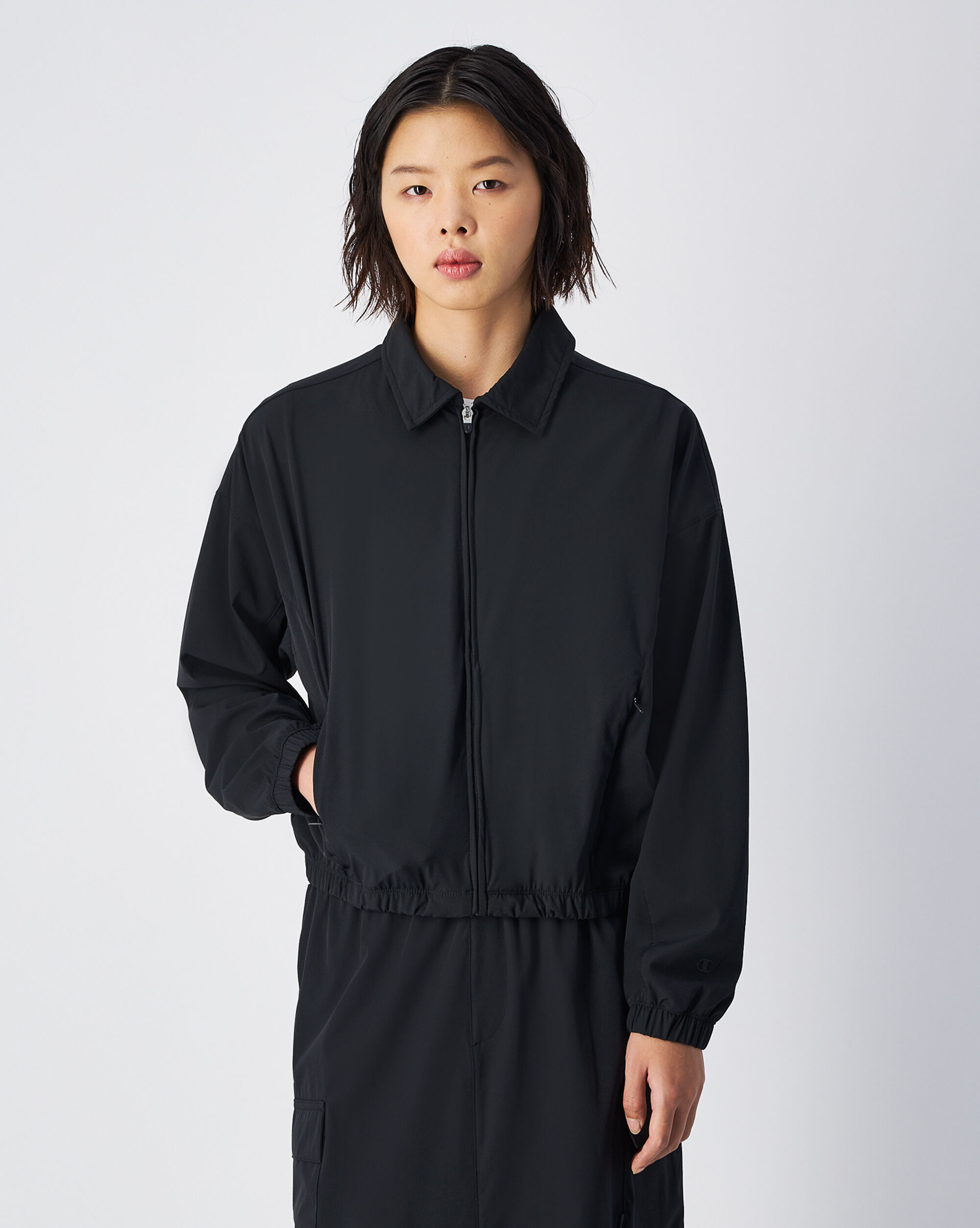 Giacca in Woven C-Tech Nero Donna