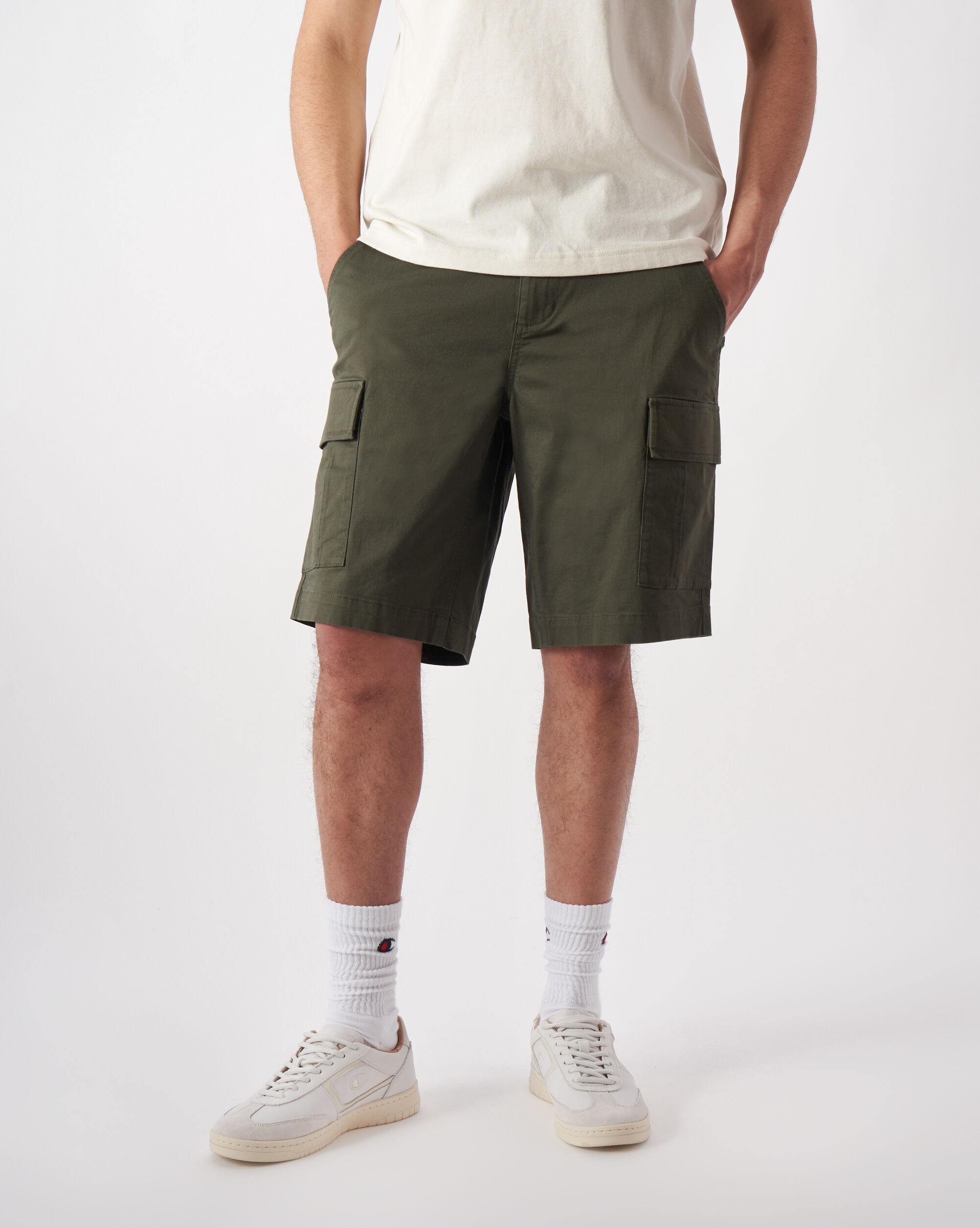 Bermuda Cargo Mineral Dye Verde Uomo
