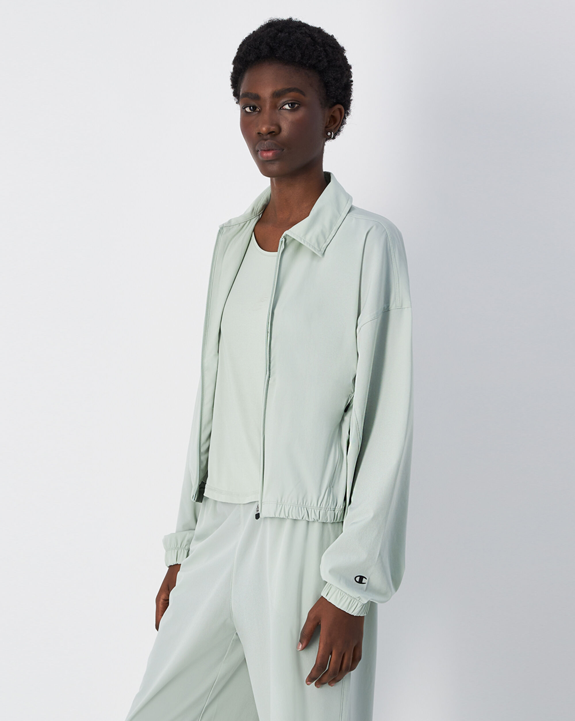 Giacca in Woven C-Tech Verde Donna