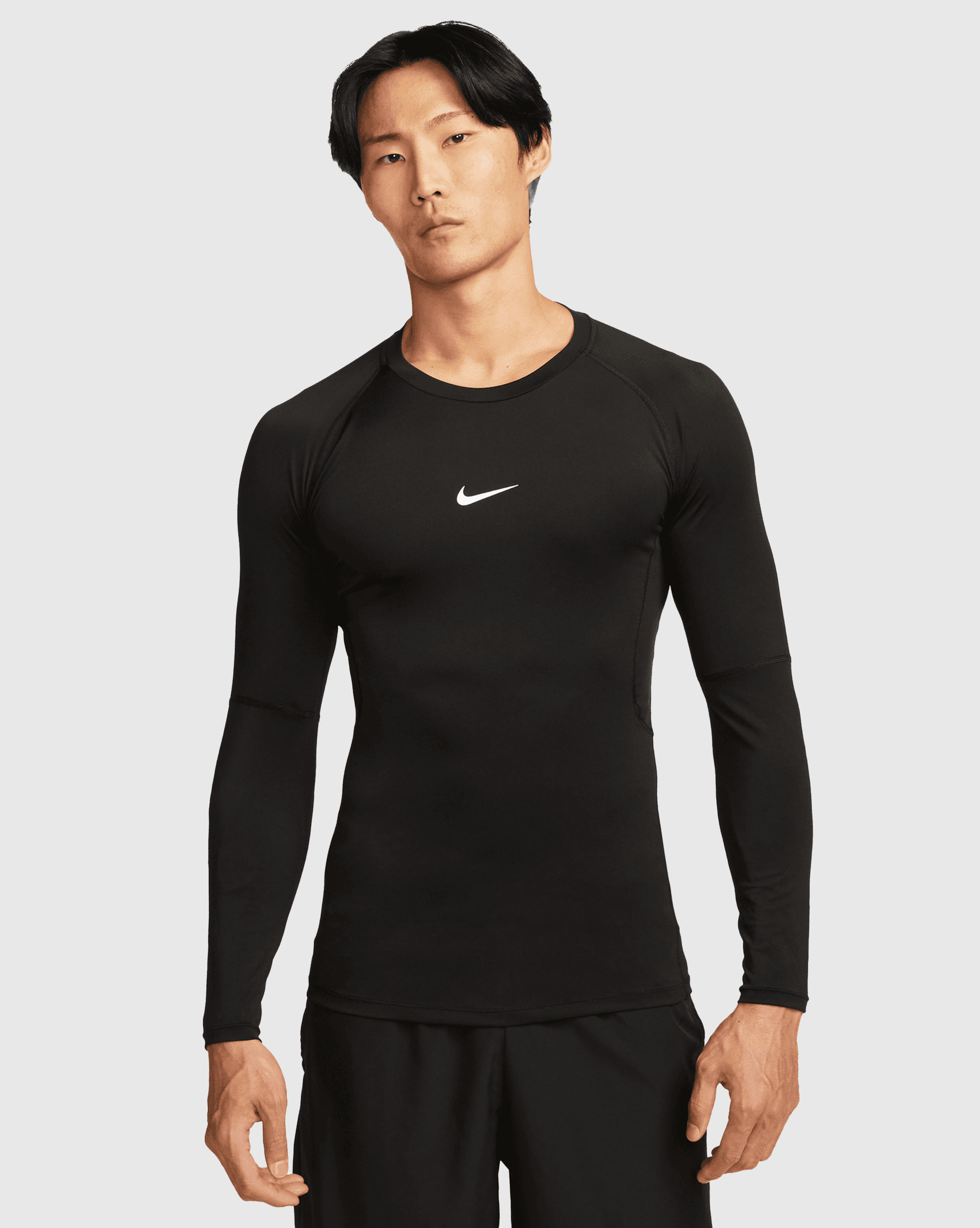 Nike Pro T-Shirt Manica Lunga Dri-FIT Nero Uomo