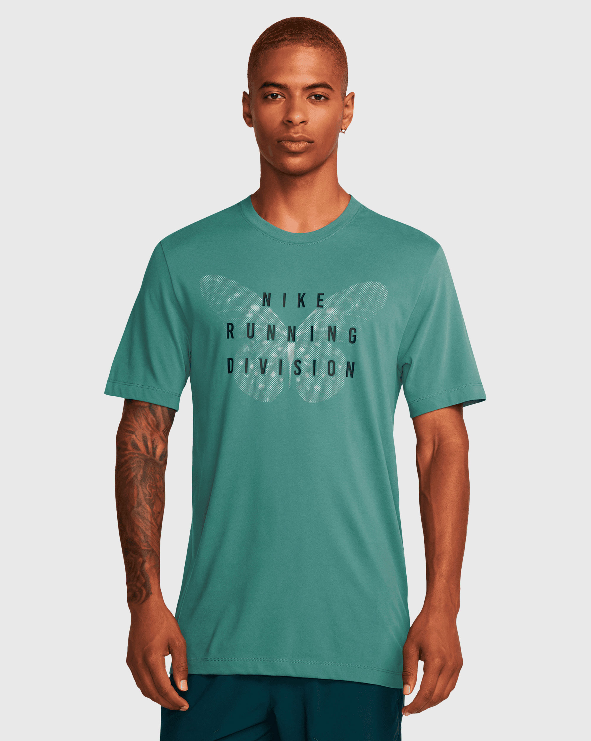 Nike T-Shirt Running Division Dri-Fit Verde Uomo-image