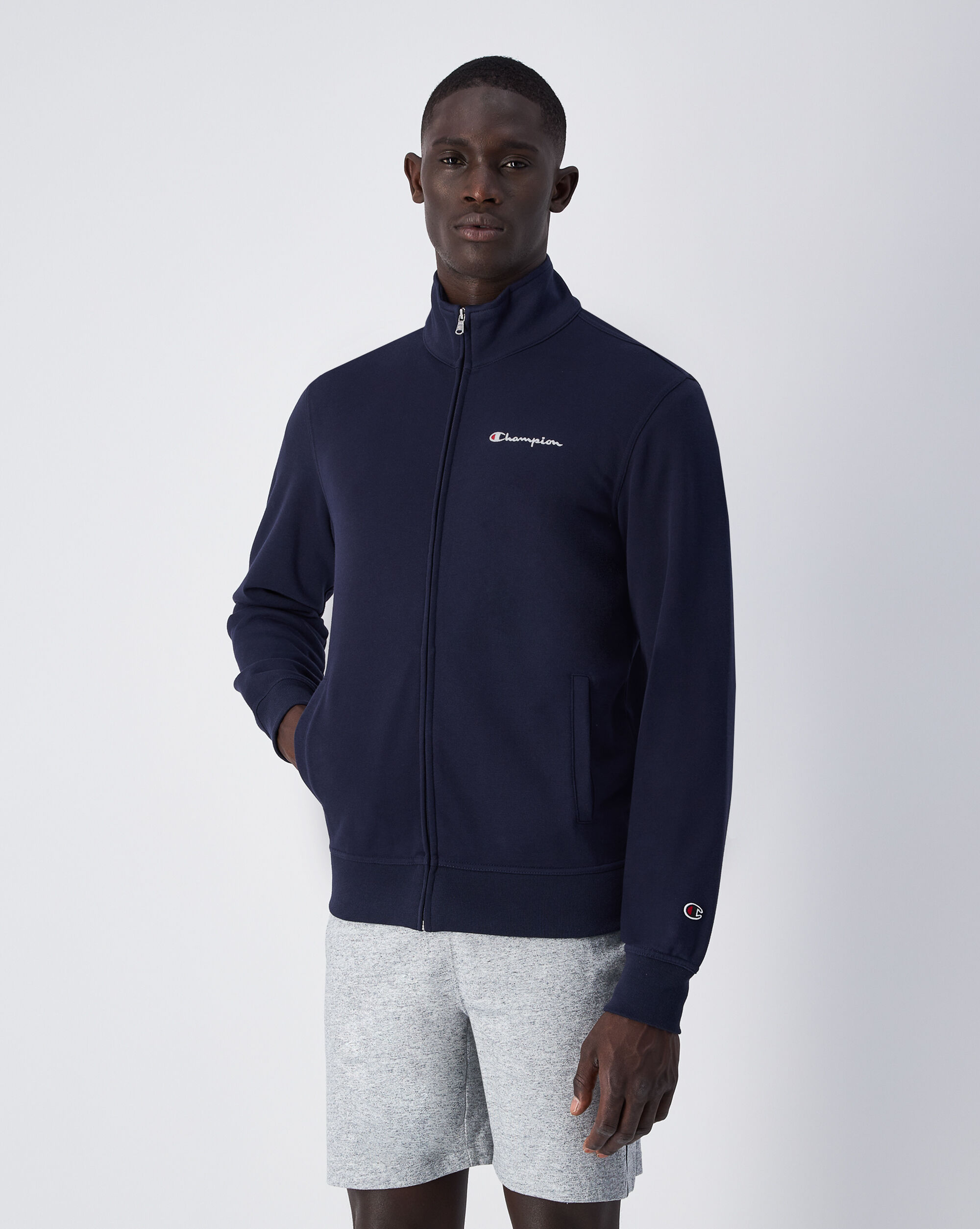 Felpa Full-Zip Icons Blu Uomo