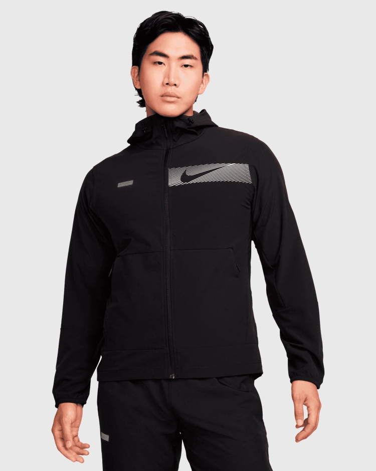 Nike Unlimited Flash Giacca versatile idrorepellente con cappuccio Nero Uomo