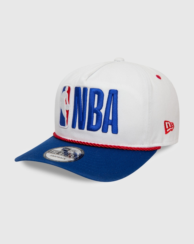 New Era Cappellino Golfer NBA Logo Washed Bianco Uomo