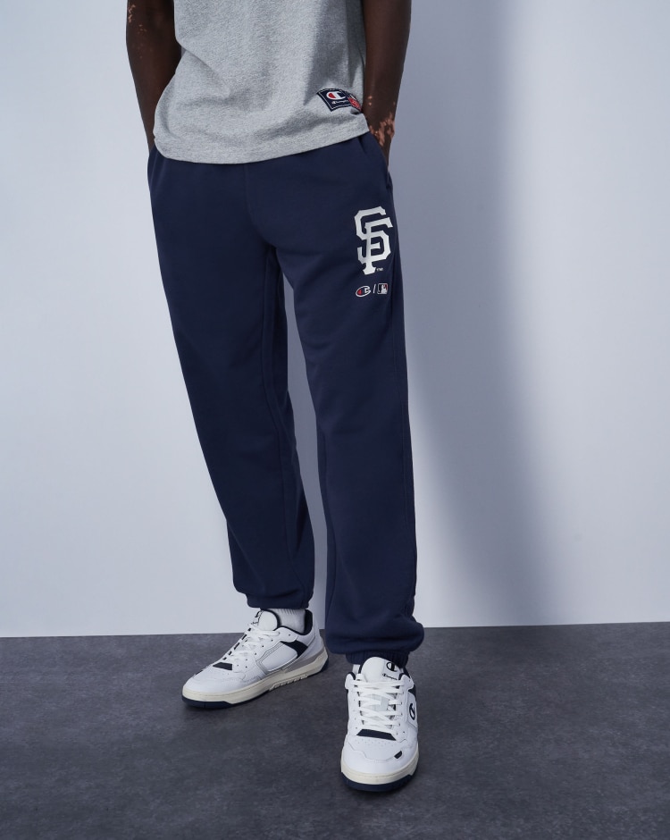 Champion x MLB Pantaloni Con Dettagli Ricamati San Francisco Giants Blu Uomo