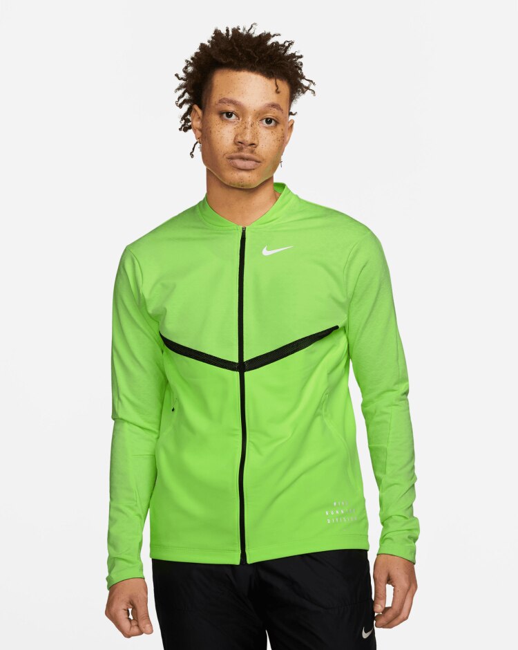 Giacca Dri-FIT Run Division Element Verde Uomo