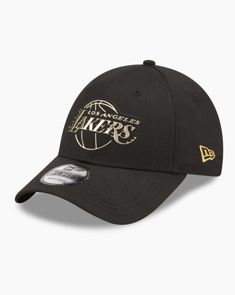 New Era Foil Logo 9Forty Los Angeles Lakers Nero Unisex