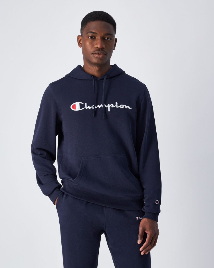 Felpa Con Cappuccio Icons Blu Uomo