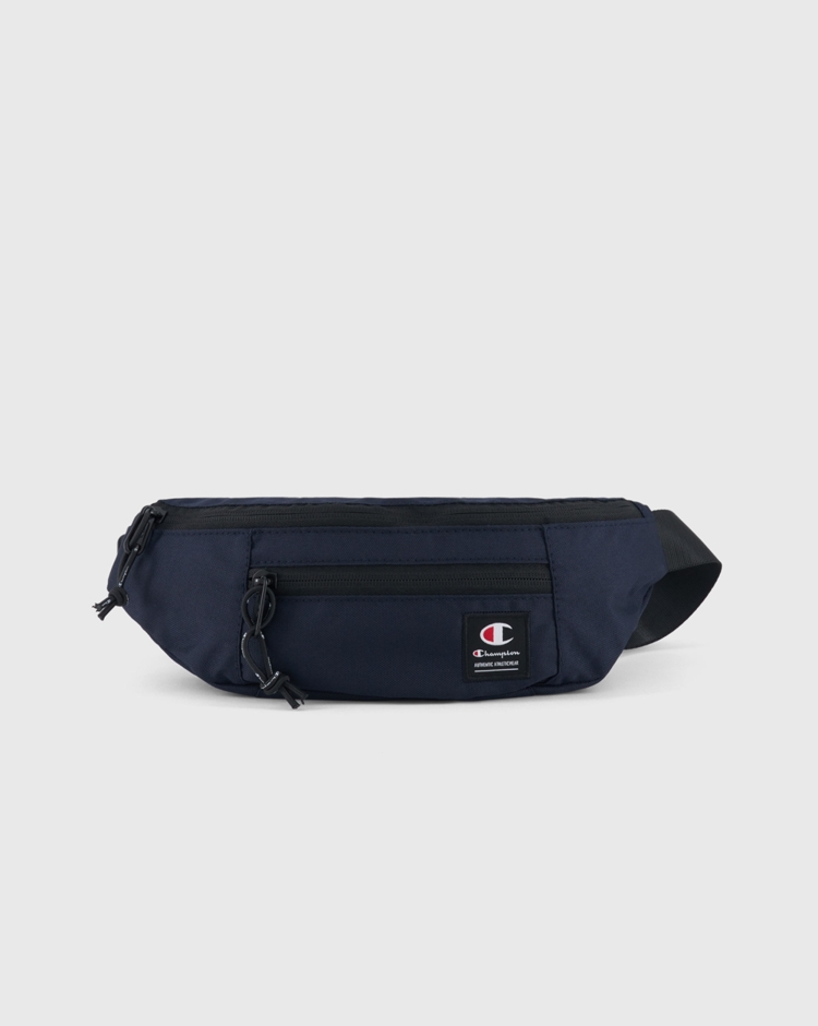 Champion Marsupio con Etichetta In Jacquard Blu Unisex