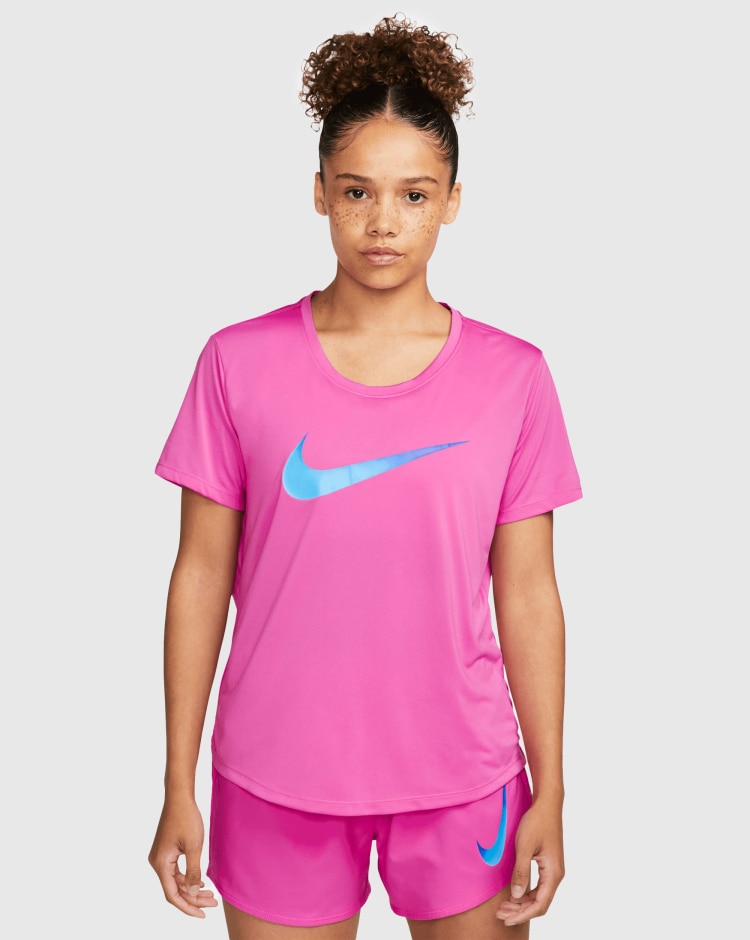 Nike Top da running a manica corta Viola Donna