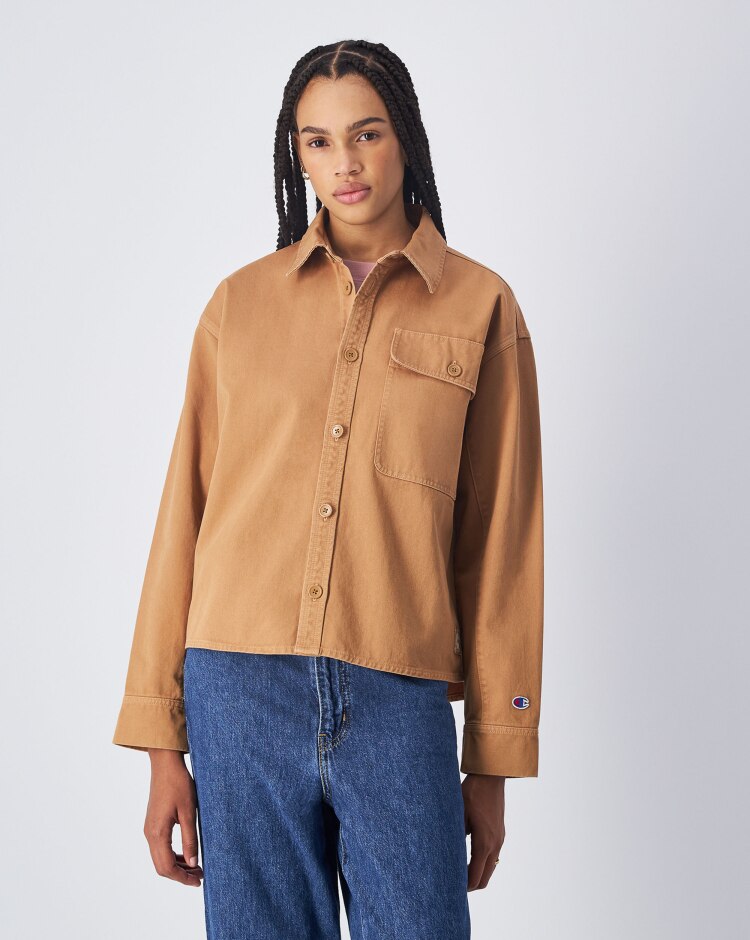 Giacca Camicia Skate & Street Marrone Donna
