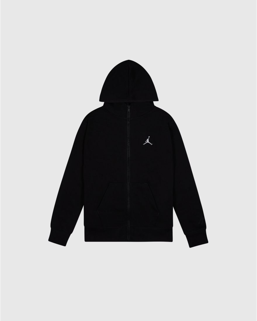 Nike Jordan Felpa Con Cappuccio Full Zip Essential Nero Bambino