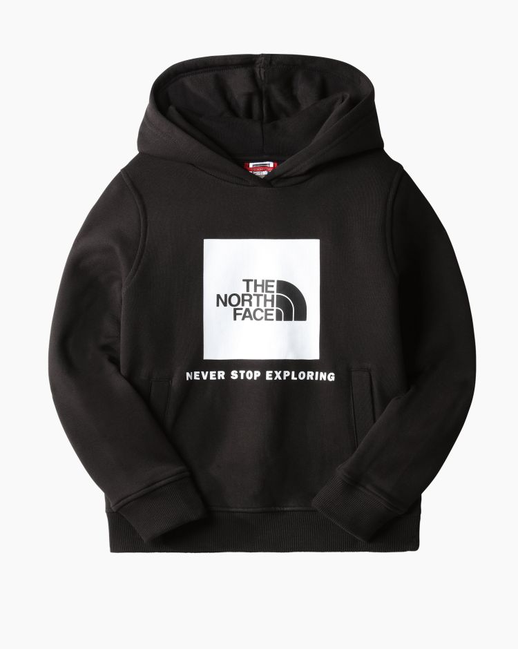 The North Face Teens Box Felpa Cappuccio Nero Bambino