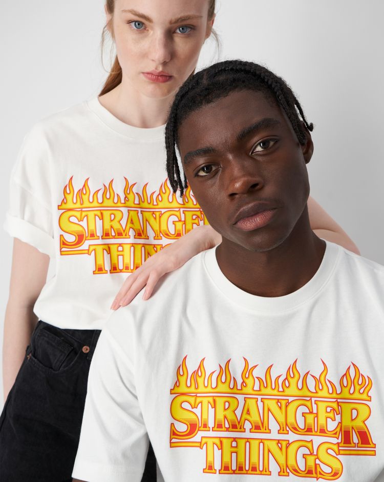 Champion x Stranger Things T-shirt Bianco