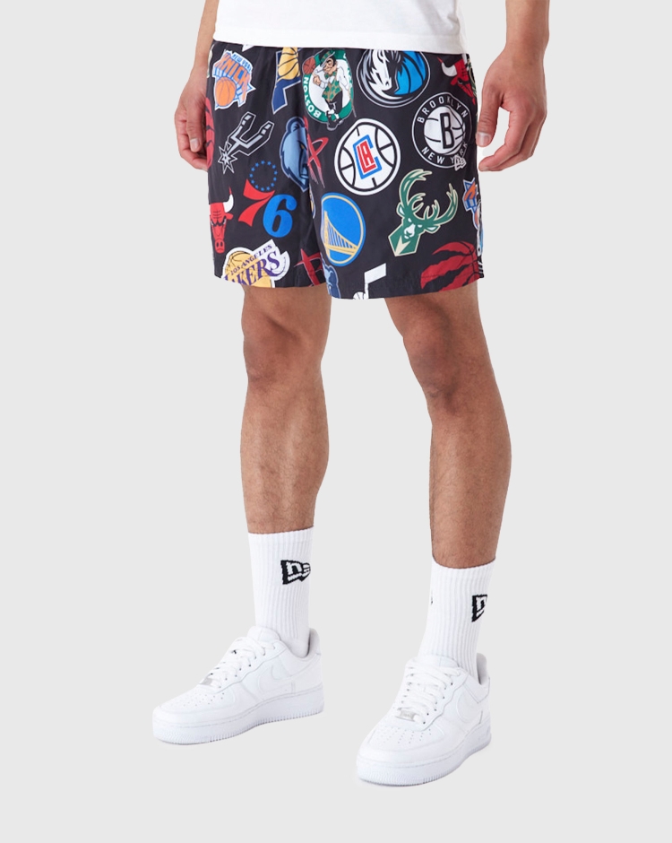 New Era NBA Shorts All Standard Nero Uomo