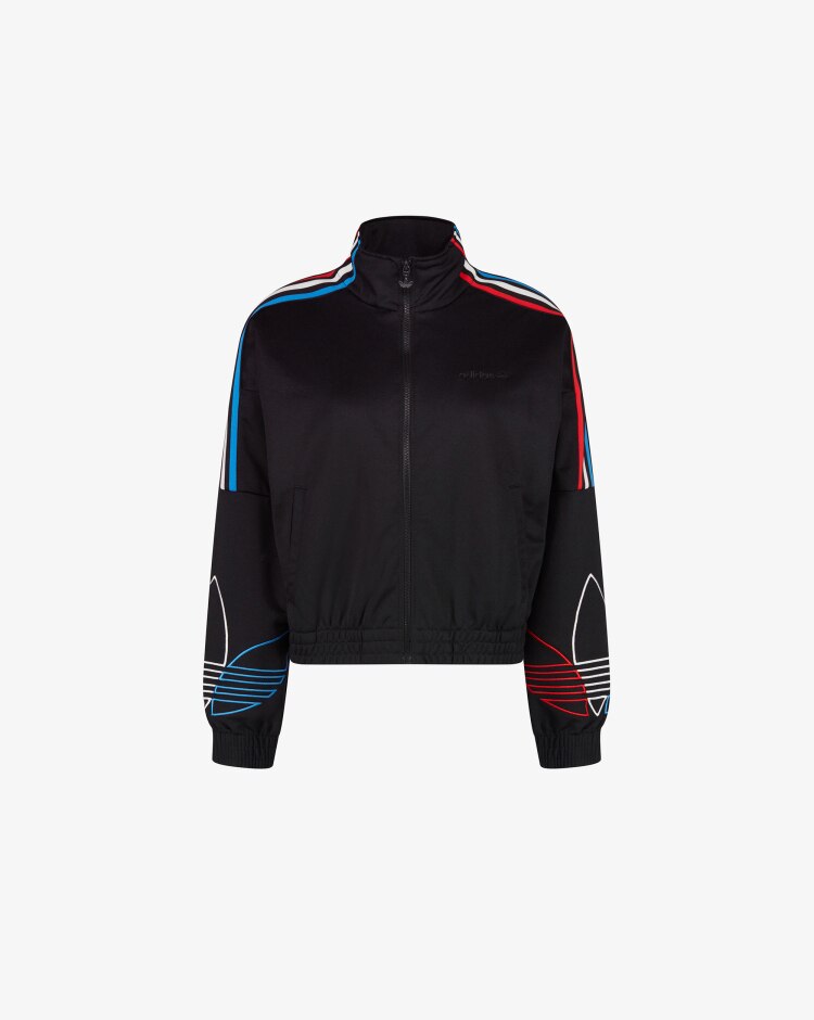 Adidas Felpa con zip Adicolor Tricolor Trefoil Primeblue Donna