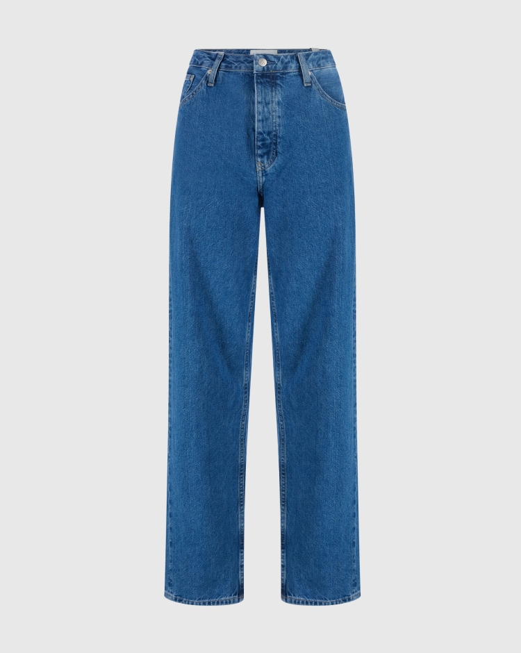 Calvin Klein 90'S Straight Jeans Blu Donna
