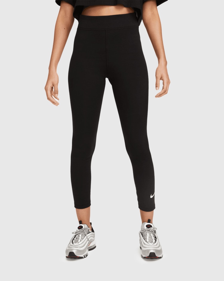 Leggings a 7/8 a vita alta Nero Donna