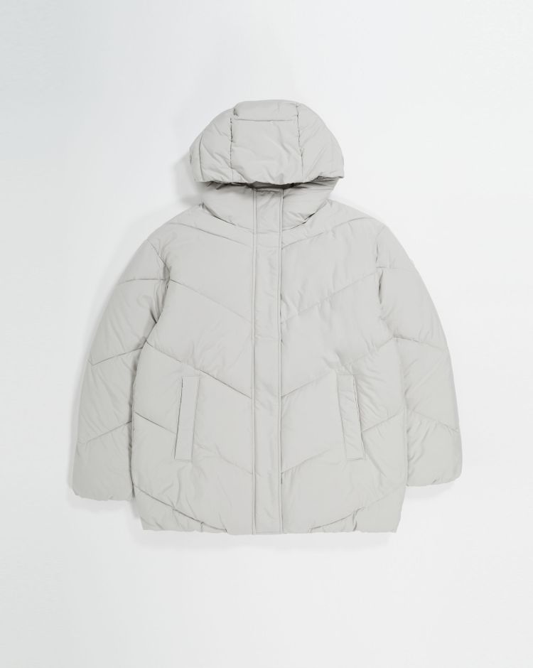 Champion Giacca Outdoor Con Cappuccio Polyfilled Microfibra Grigio Donna