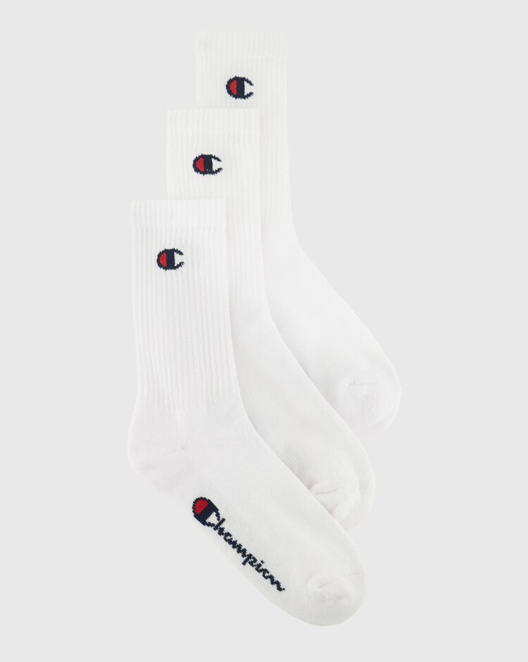 Calze - 3 Paia Bianco Unisex Adulto