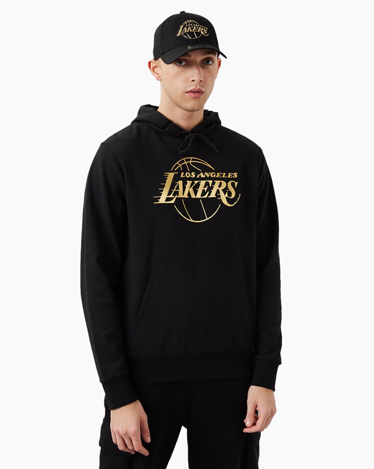 New Era Felpa NBA Los Angeles Lakers Nero Uomo