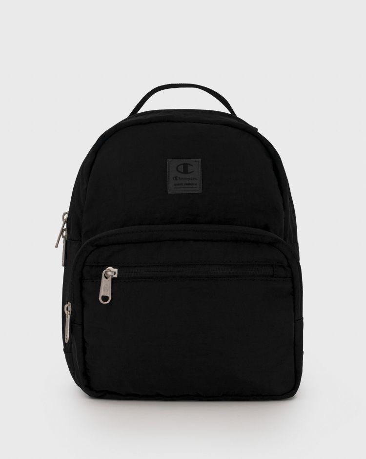 Champion Zaino in nylon vellutato al tatto pesante Nero Donna