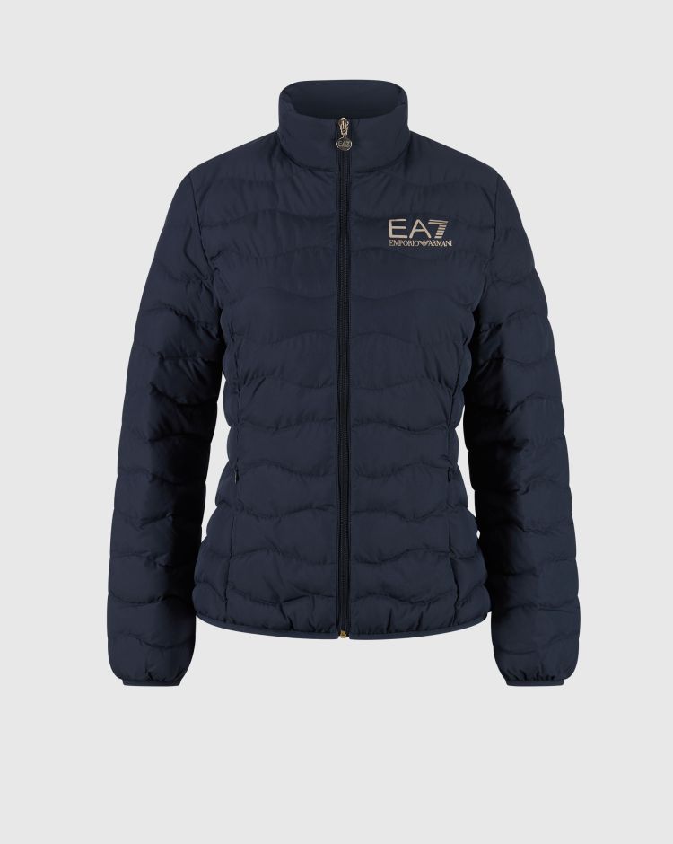 Emporio Armani EA7 Giubbotto Core Lady In Eco-Piuma Blu Donna