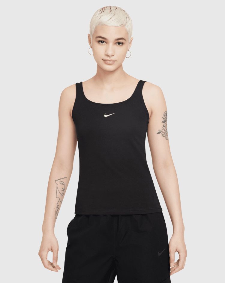 Nike Canotta con spalline sottili Nero Donna