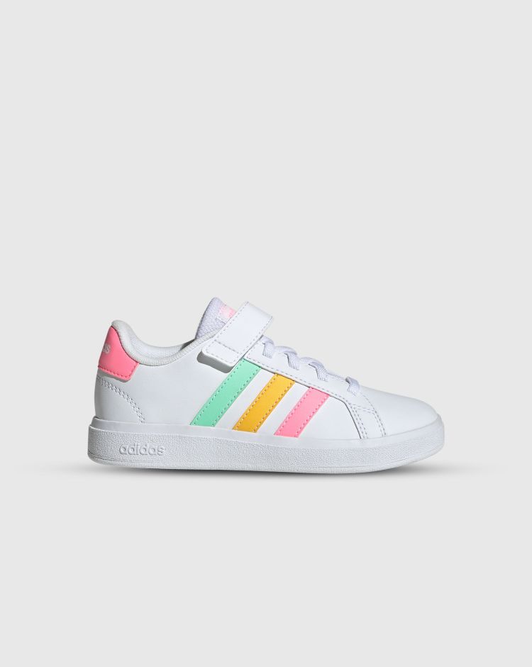 Adidas Grand Court 2.0 Bianco Rosa Bambina