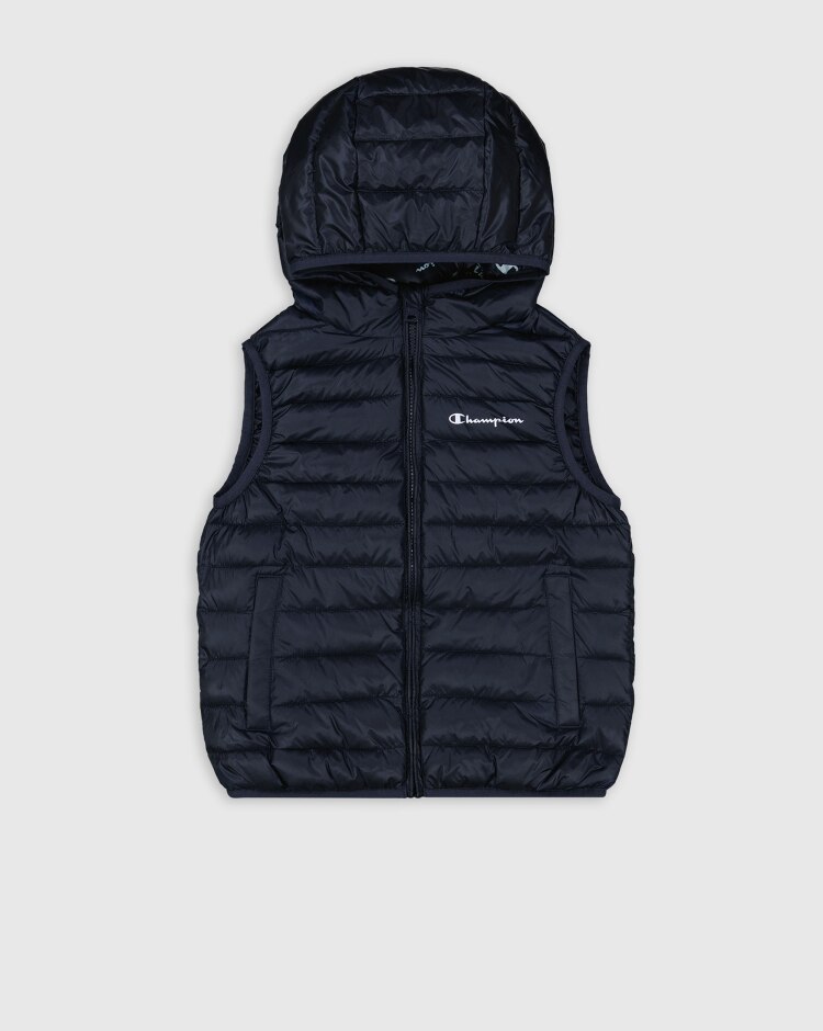 Champion Gilet Con Cappuccio Leggero Blu Junior