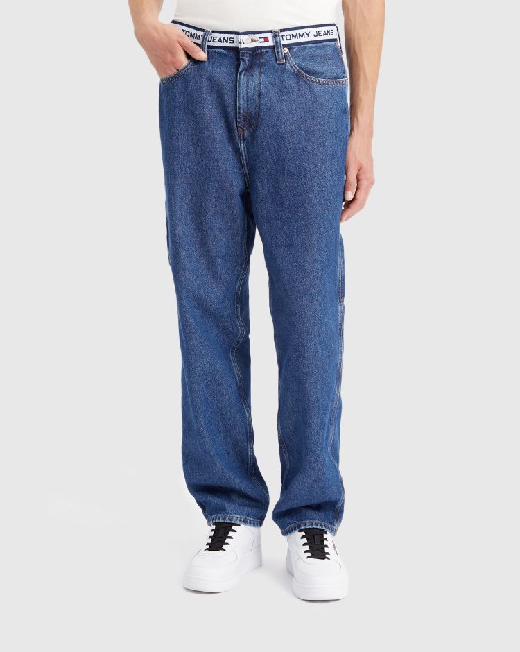 Tommy Hilfiger Jeans Carpenter Baggy Fit Stile Skater Blu Uomo