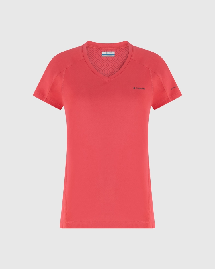 Columbia T-shirt tecnica Zero Rules Rosso Donna