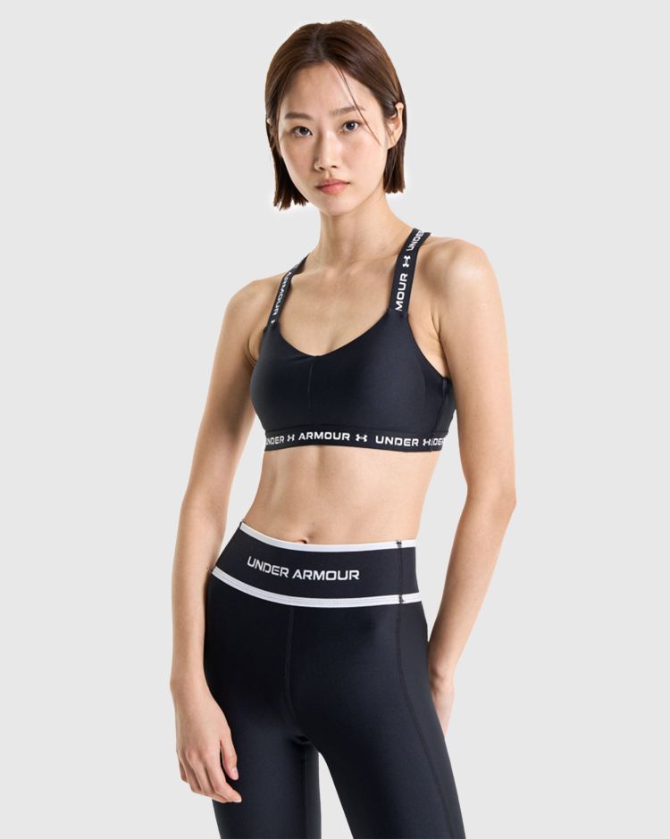 Under Armour Bra Crossback Low Nero Donna