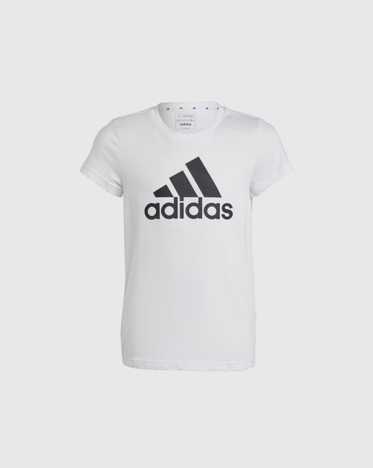 Adidas T-Shirt Essentials Big Logo Nero Bambina