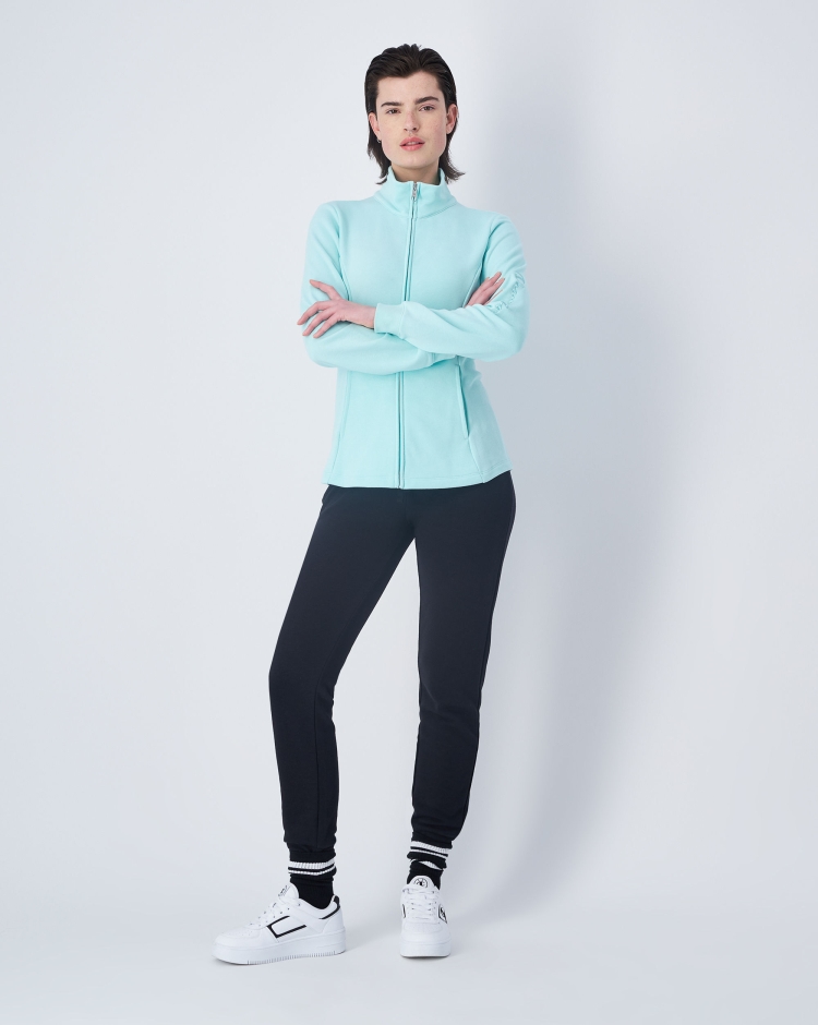 Champion Tuta In Cotone Leggero Logo Champion Blu Donna