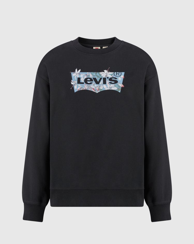 Levi's Felpa Girocollo Graphic Standard Nero Donna