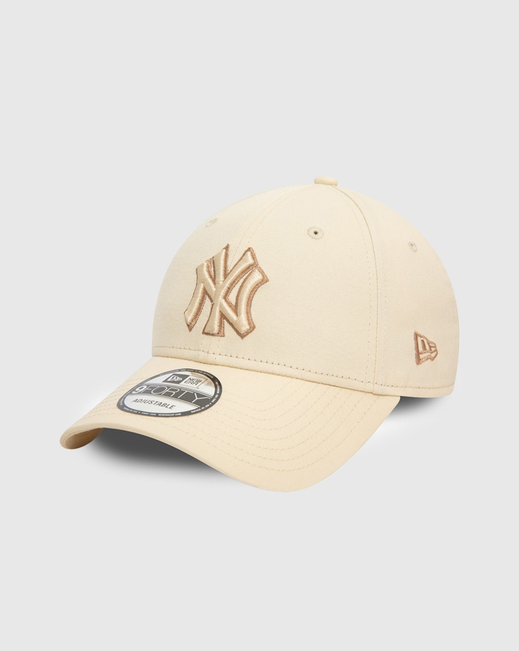9FORTY New York Yankees Team Outline Beige Unisex Adulto