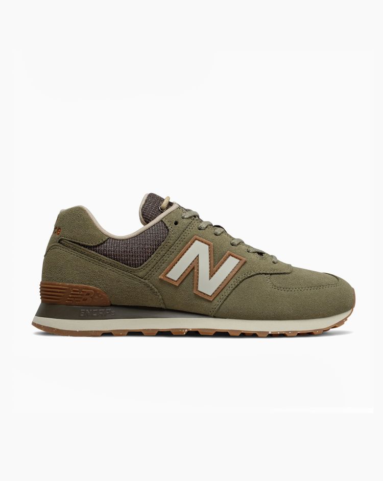 New Balance 574 Winter Suede Verde Uomo
