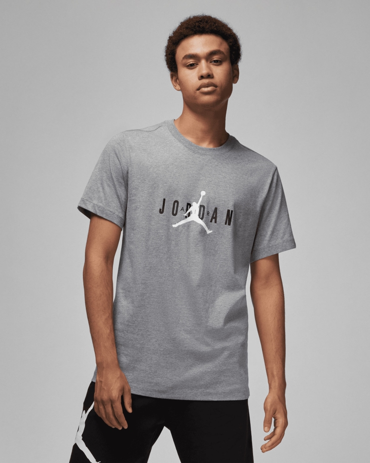 Nike Jordan T-Shirt Grigio Uomo