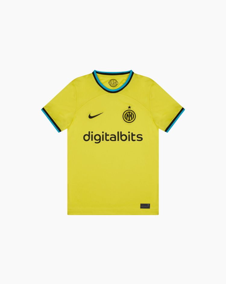Nike Inter 2022/23 Stadium Terza Maglia Giallo Bambino
